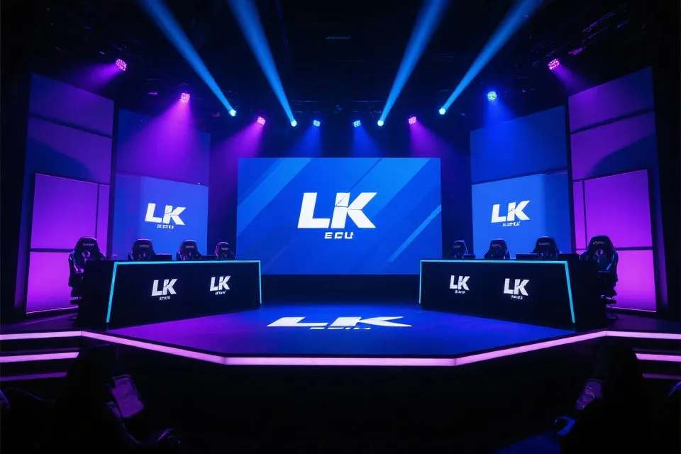 LCK职业联赛舞台氛围